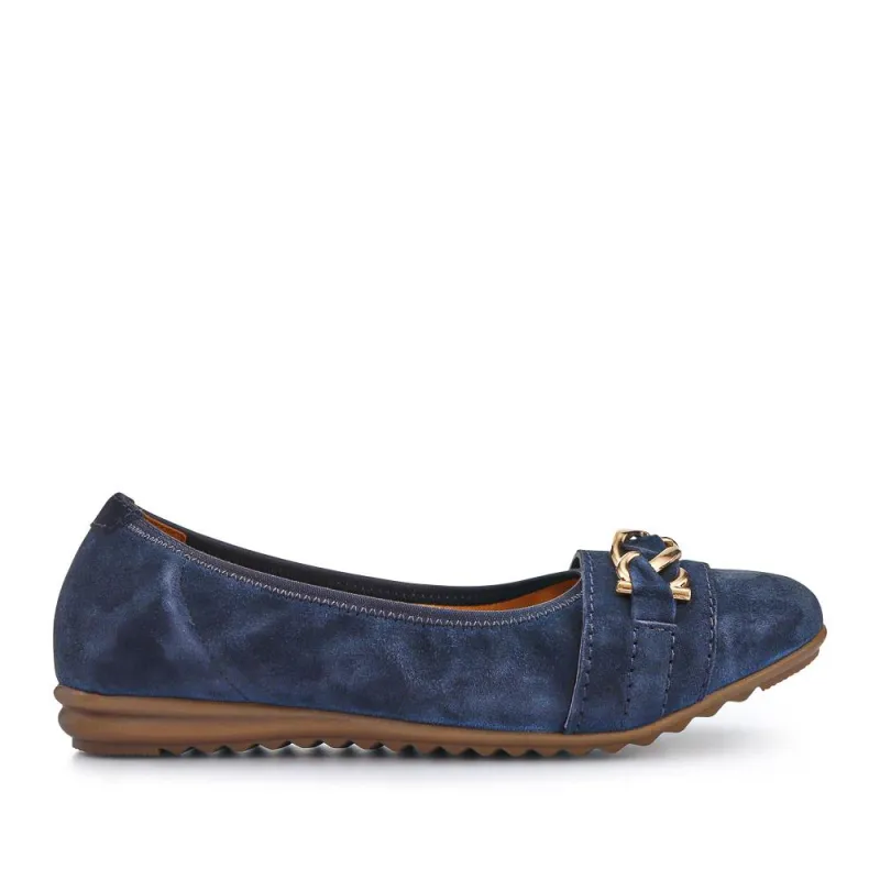 Yvette Leather Wide-Fit Ballet Pumps - YVETTE / 326 959 sold by Jones Bootmaker