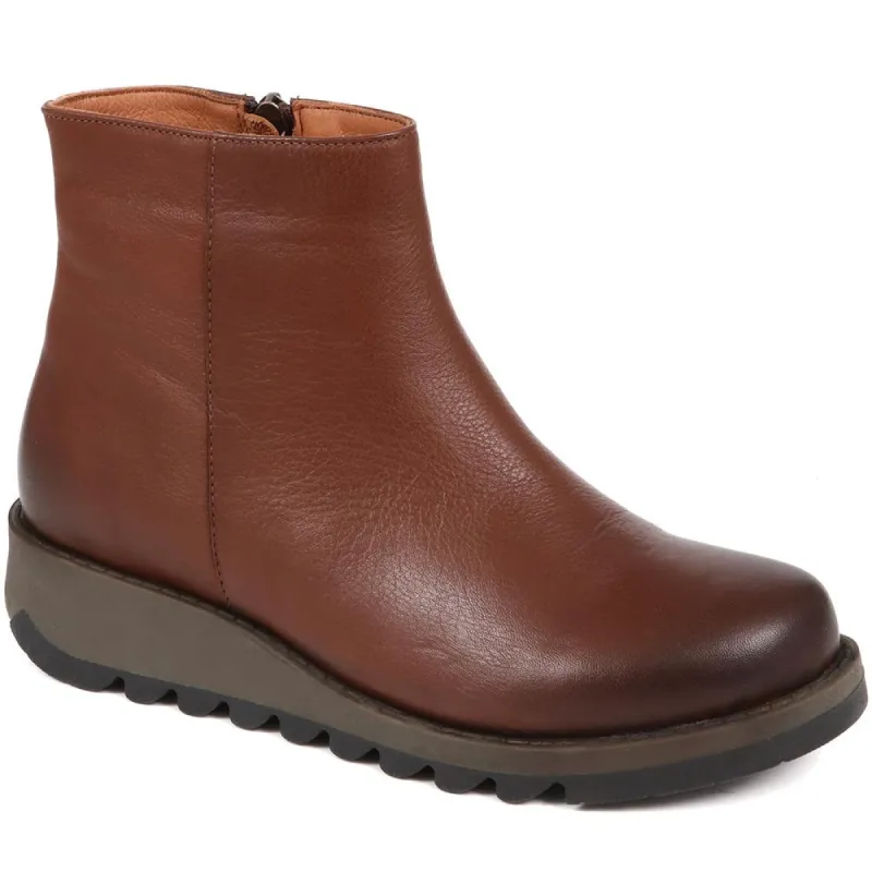 Mariane Leather Wedge Ankle Boots - MARIANE / 324 330 sold by Jones Bootmaker