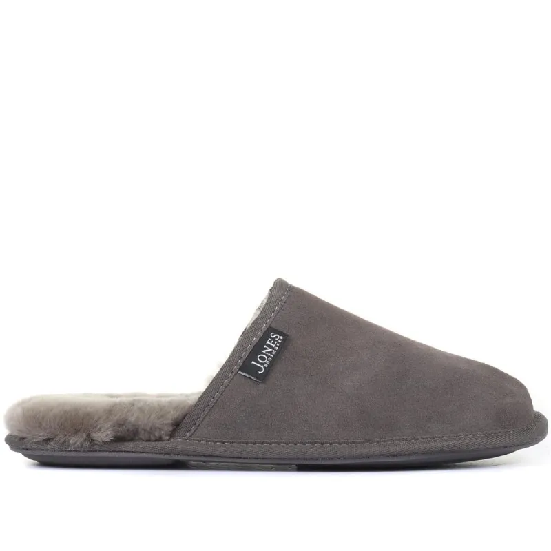 Men's Sheepskin Lined Slippers - DALBY / 319 282 sold by Jones Bootmaker