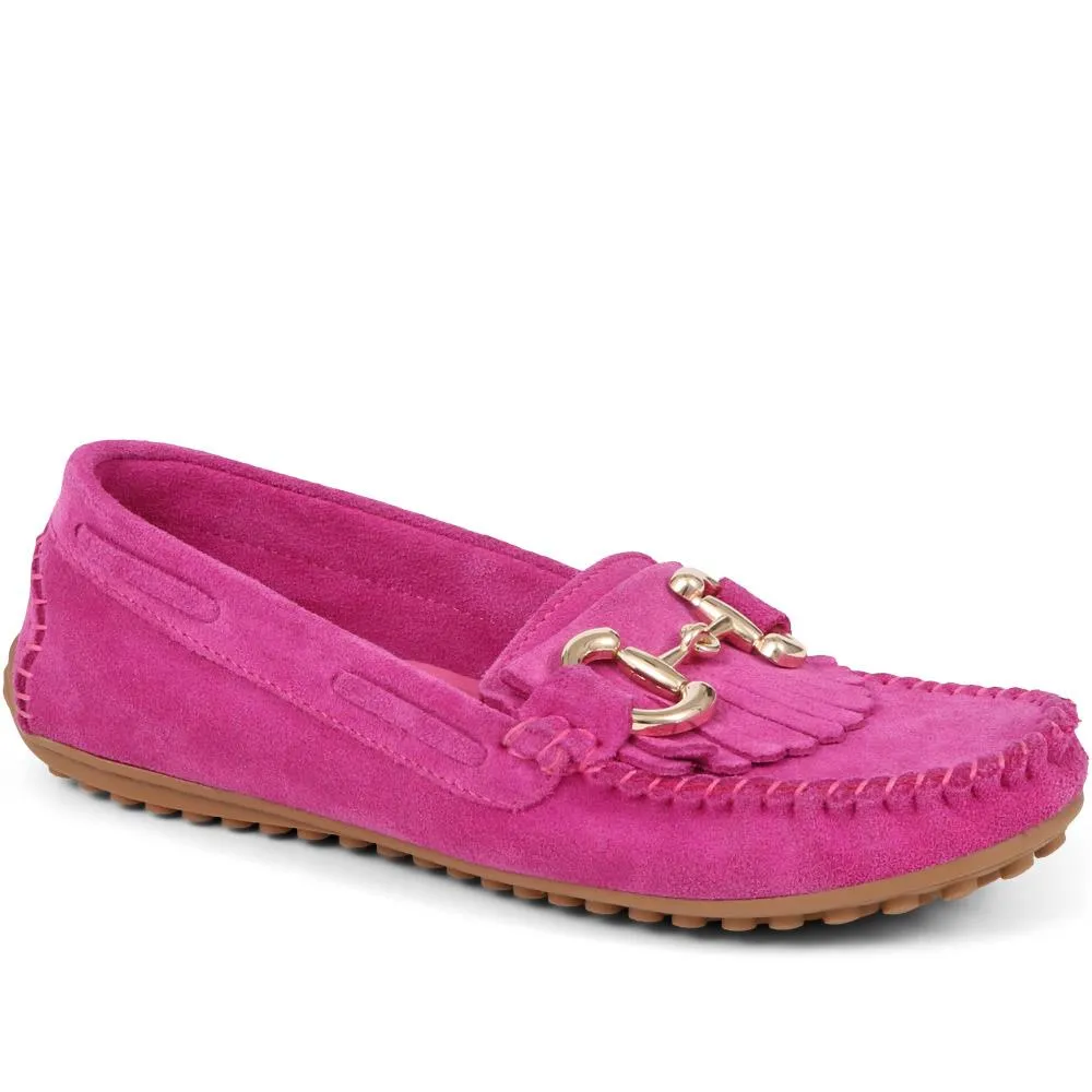 Giustina Suede Buckle Moccasins - GIUSTINA / 323 917 sold by Jones Bootmaker product image thumbnail 2
