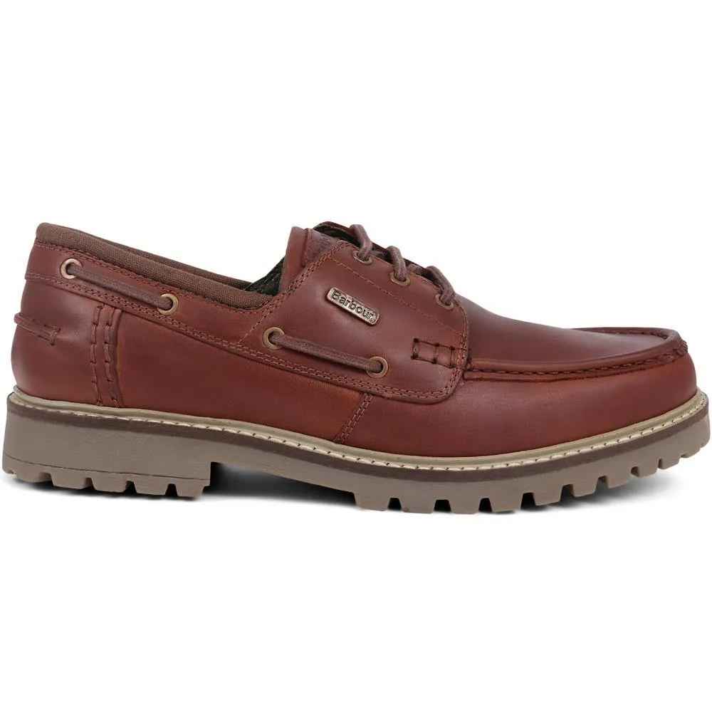 Basalt Calf Leather Boat Shoe - BARBR39501 / 324 826 sold by Jones Bootmaker