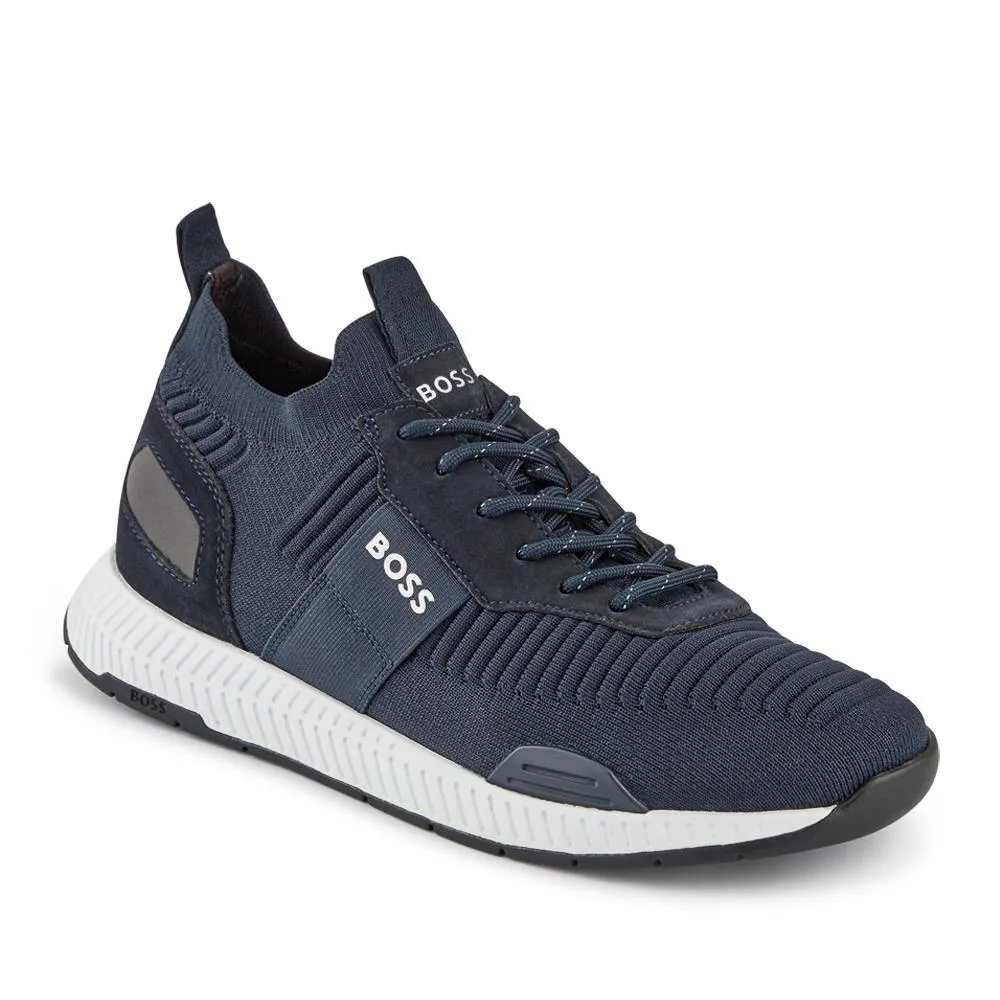 Knitted-Upper Trainers W/ Branding & Suede Trims - HUGO41502 / 327 622 sold by Jones Bootmaker product image thumbnail 2