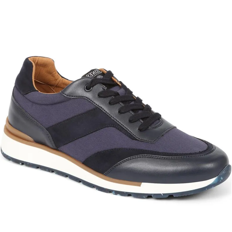 Tadcaster Apple Leather Trainers - TADCASTER / 324 012 made by Jones Bootmaker