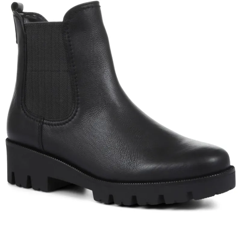 Newport Wide Fit Chunky Leather Chelsea Boots - GAB32513 / 319 149 sold by Jones Bootmaker