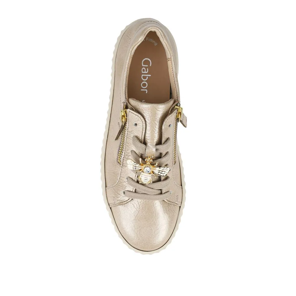 Gabor Leather Platform Trainers With Bee Brooch - GAB42506 / 327 745 sold by Jones Bootmaker product image thumbnail 5