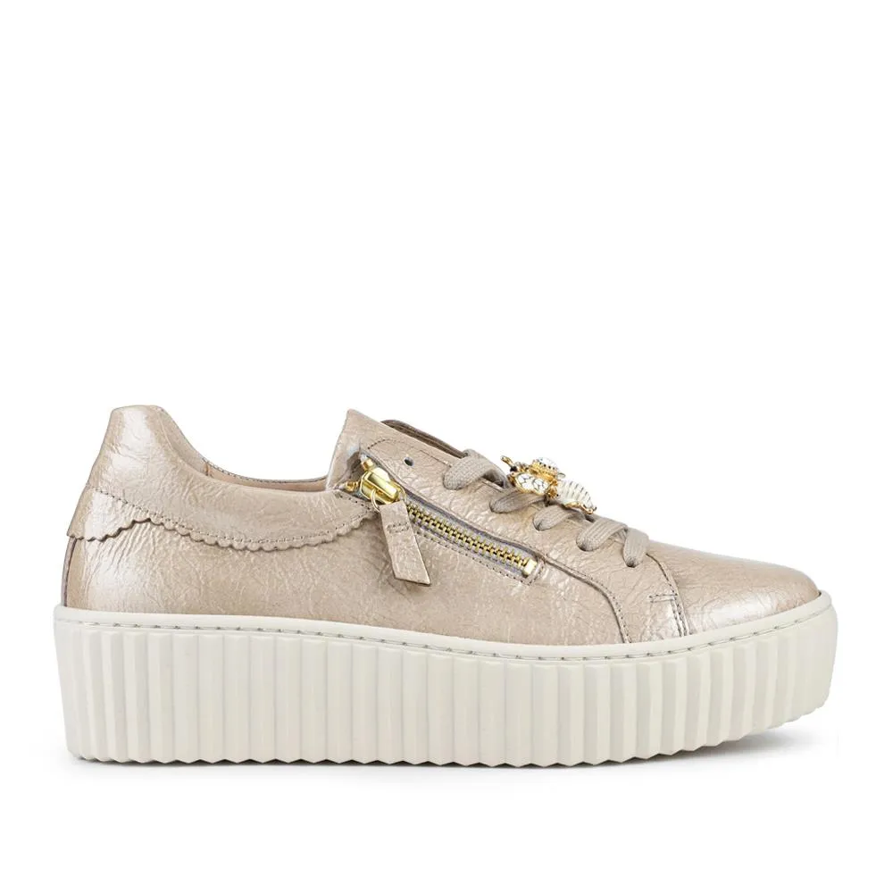 Gabor Leather Platform Trainers With Bee Brooch - GAB42506 / 327 745 sold by Jones Bootmaker product image thumbnail 2