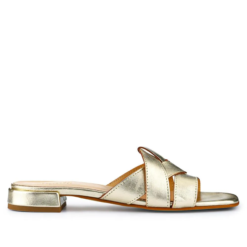 Genesis Smart Leather Mules - GENESIS / 327 301 - Metallic sold by Jones Bootmaker