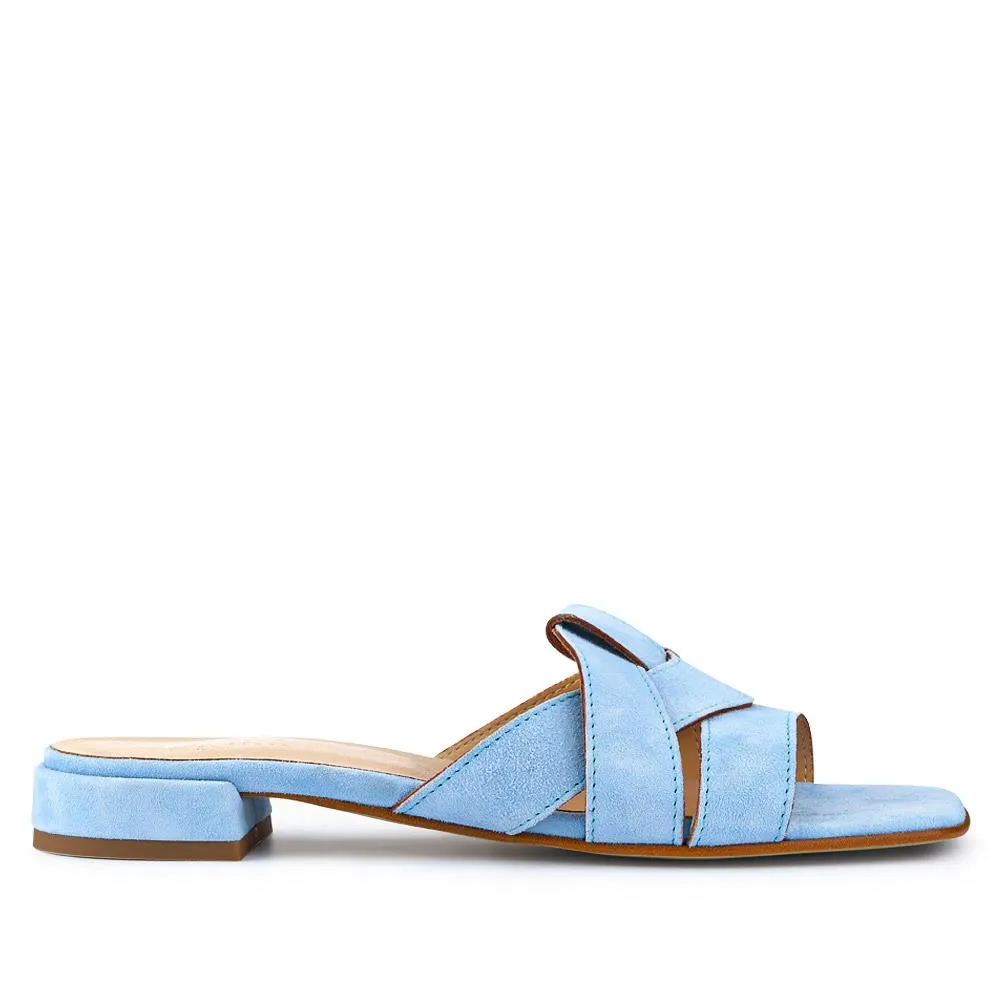 Genesis Smart Leather Mules - GENESIS / 327 301 - Pale Blue sold by Jones Bootmaker
