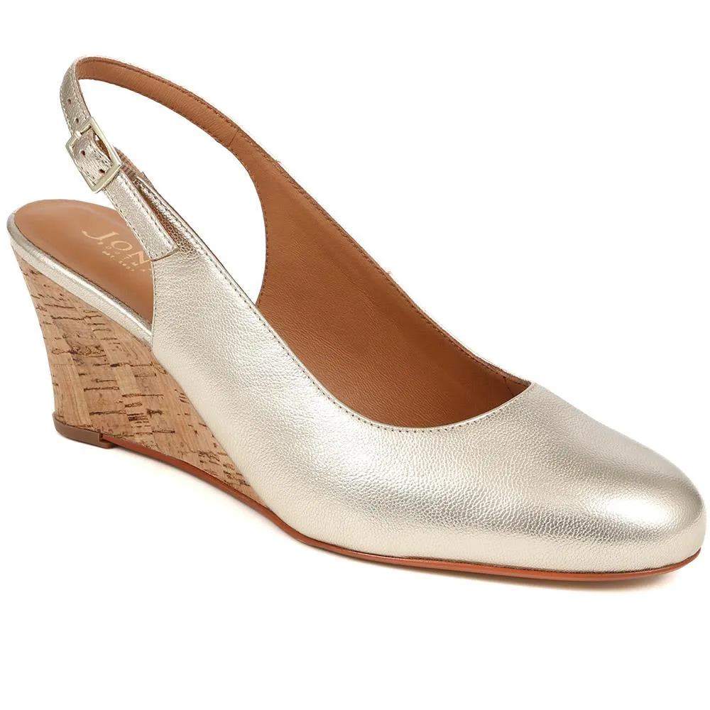 Zahra Leather Wedges - ZAHRA / 323 567 - Gold sold by Jones Bootmaker product image thumbnail 2