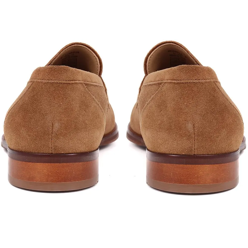 Russell Leather Penny Loafers - RUSSELL / 320 483 - Tan Suede sold by Jones Bootmaker product image thumbnail 3