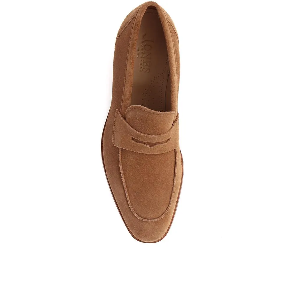 Russell Leather Penny Loafers - RUSSELL / 320 483 - Tan Suede sold by Jones Bootmaker product image thumbnail 5