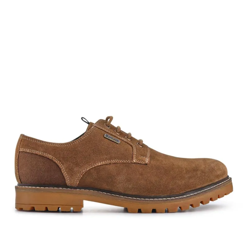 Sandstone Leather Lace-Up Shoes - BARBR38503 / 324 445 - Taupe Suede made by Barbour