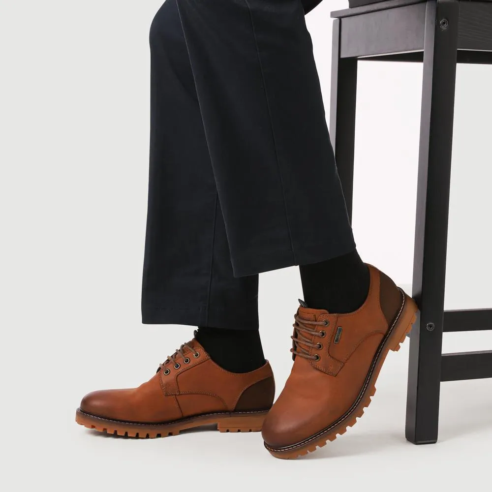 Sandstone Leather Lace-Up Shoes - BARBR38503 / 324 445 - Cognac sold by Jones Bootmaker product image thumbnail 5