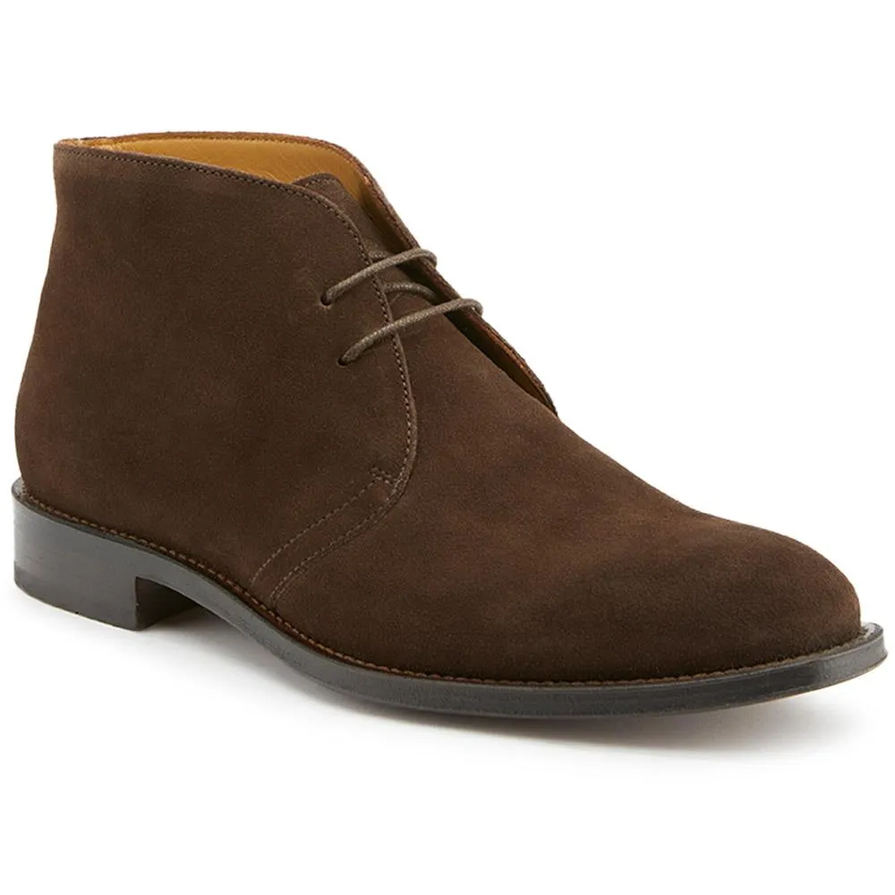 Campbell Blake Stitched Suede Desert Boots - CAMPBELL / 321 132 - Brown Suede sold by Jones Bootmaker