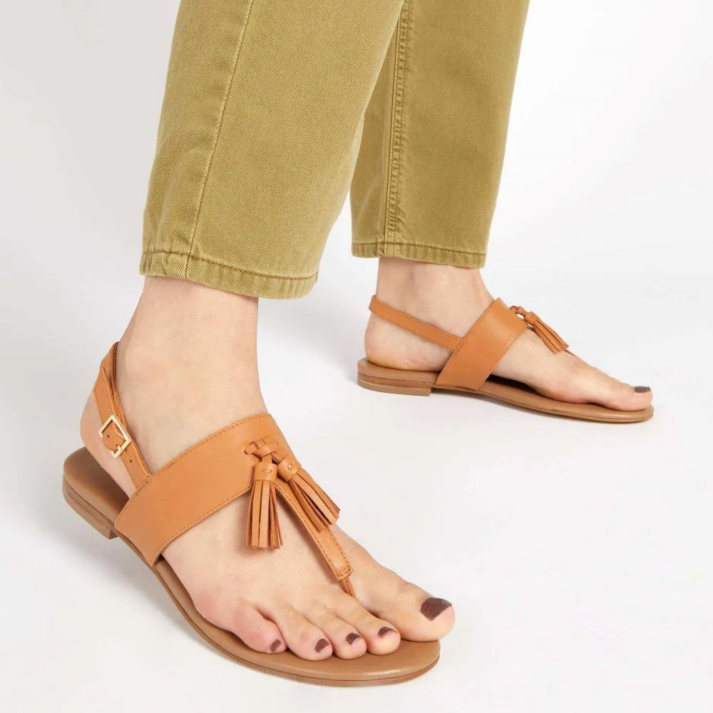 Lizabeth Leather Thong Sandals - LIZABETH / 323 350 - Tan sold by Jones Bootmaker product image thumbnail 5