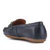 Athikia Leather Slip-On Shoes - ATHIKIA / 327 109 - Navy sold by Jones Bootmaker