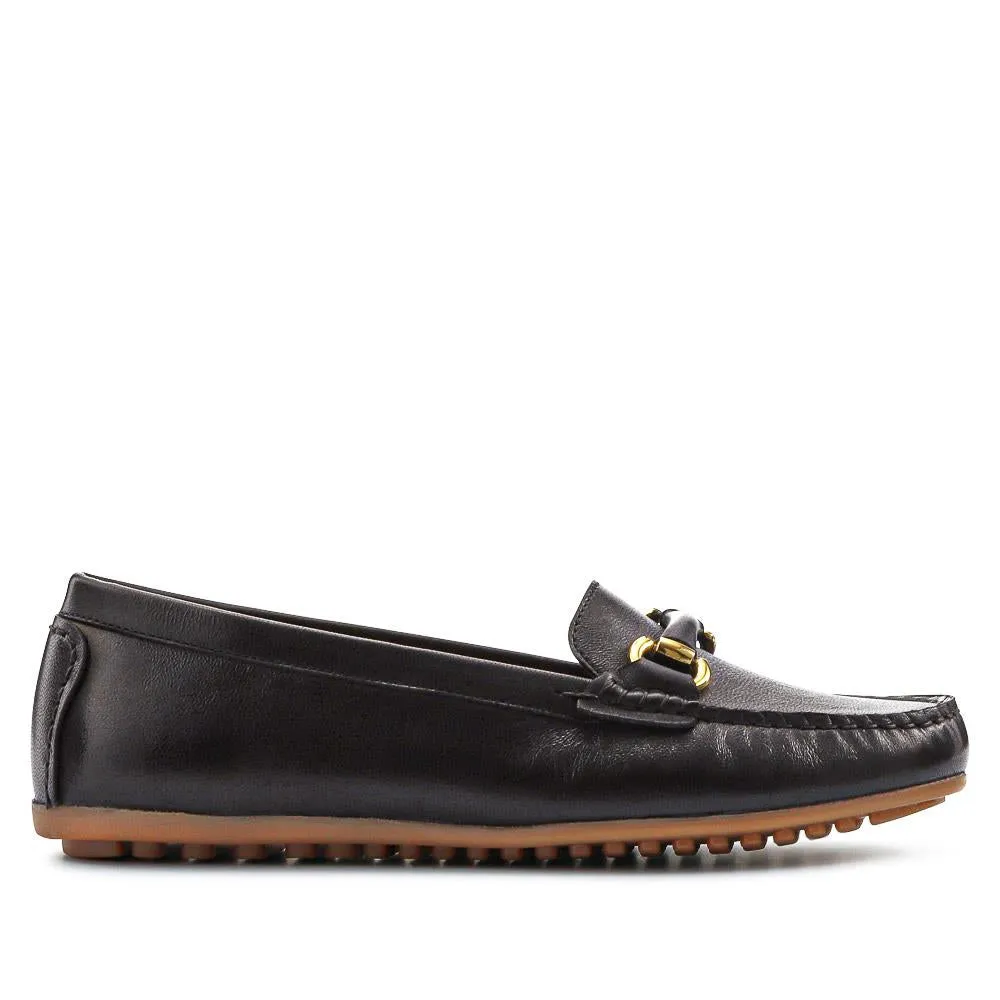 Athikia Leather Slip-On Shoes - ATHIKIA / 327 109 - Black sold by Jones Bootmaker product image thumbnail 4