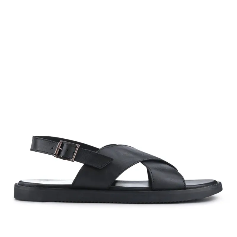 Westbury Leather Buckled Sandals - WESTBURY / 327 026 - Black sold by Jones Bootmaker