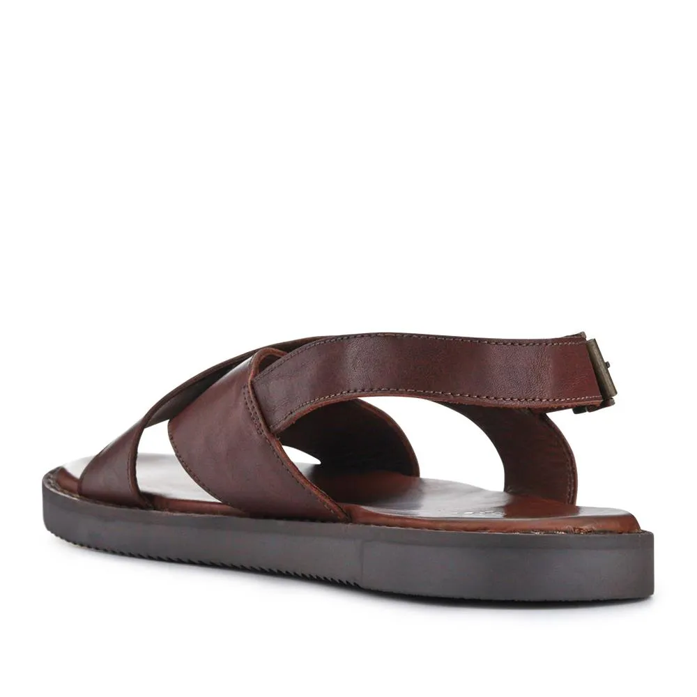 Westbury Leather Buckled Sandals - WESTBURY / 327 026 - Dark Brown sold by Jones Bootmaker product image thumbnail 3