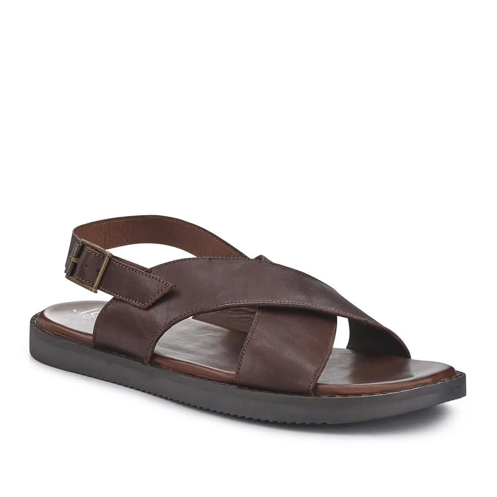 Westbury Leather Buckled Sandals - WESTBURY / 327 026 - Dark Brown sold by Jones Bootmaker product image thumbnail 2