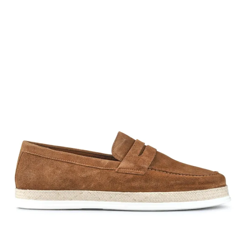 Quent Casual Slip-On Shoes - QUENT / 326 808 - Tan Suede sold by Jones Bootmaker