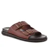 Watton Leather Slip-On Mules - WATTON / 327 023 - Dark Brown sold by Jones Bootmaker
