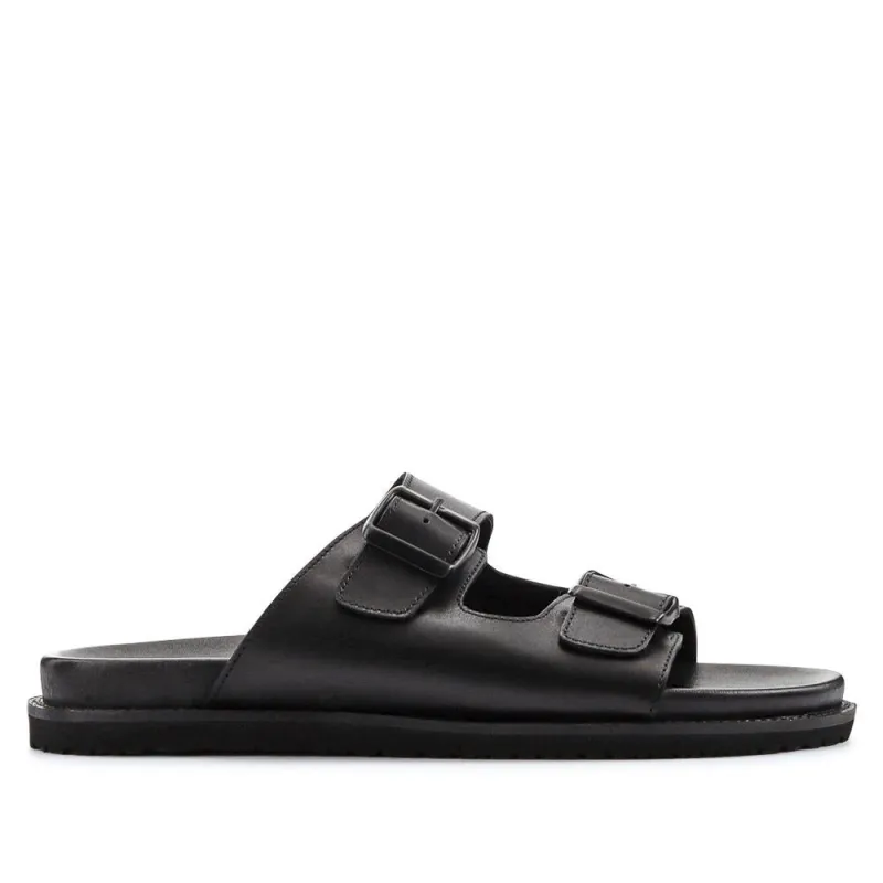 Watton Leather Slip-On Mules - WATTON / 327 023 - Black sold by Jones Bootmaker