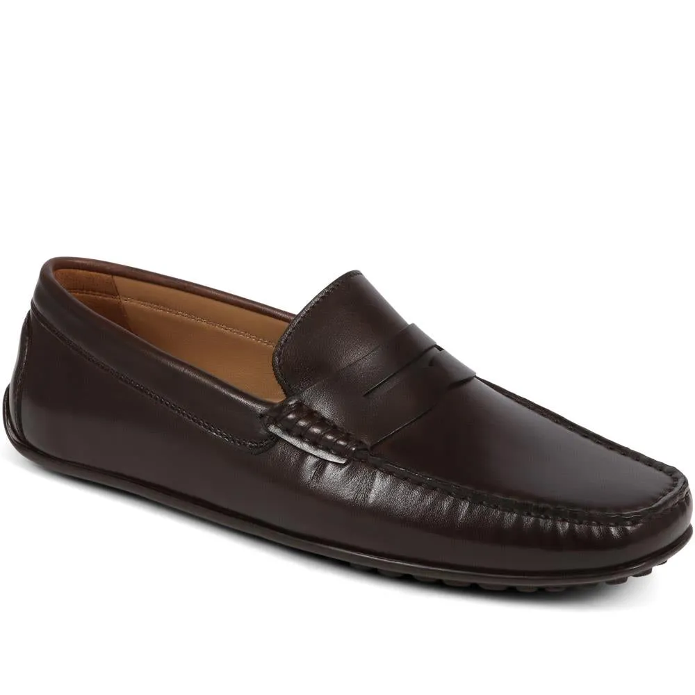 Paterson Leather Moccasins - PATERSON / 325 093 - Dark Brown sold by Jones Bootmaker product image thumbnail 2