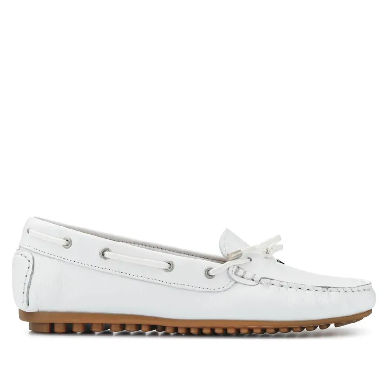 Perri Leather Loafers - PERRI / 325 191 - White sold by Jones Bootmaker