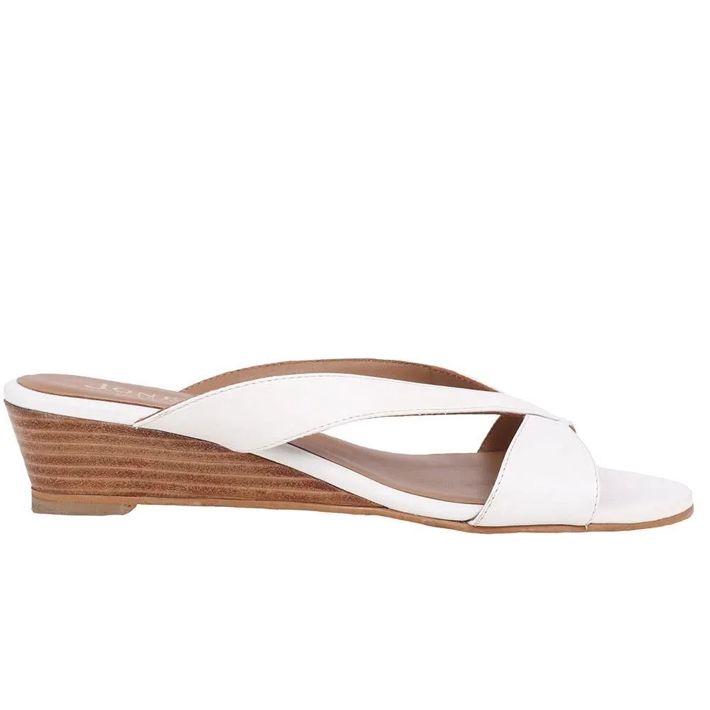 Klevina2 Mules - KLEVINA2 / 325 060 - White Leather sold by Jones Bootmaker