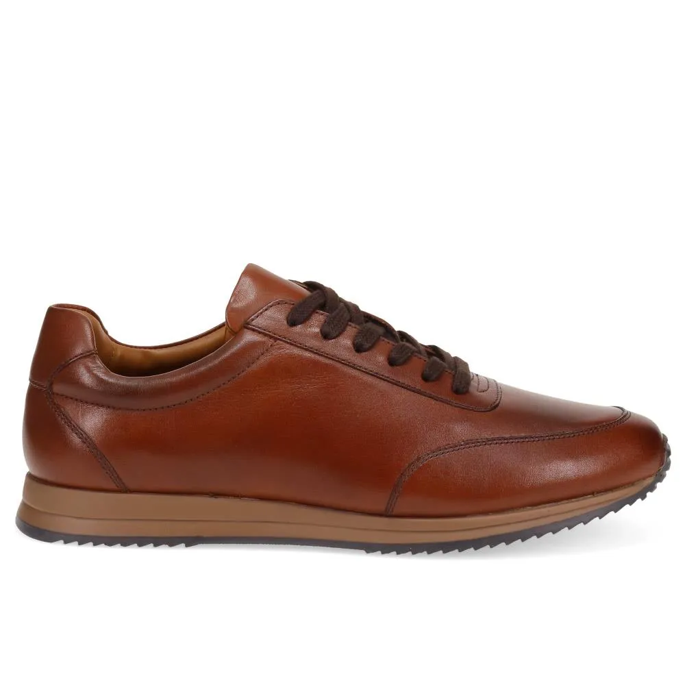 Southend2 Leather Trainers - SOUTHEND2 / 325 111 - Dark Brown sold by Jones Bootmaker