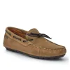 Leather Slip-On Moccasins - BARBR41501 / 327 360 - Taupe sold by Jones Bootmaker