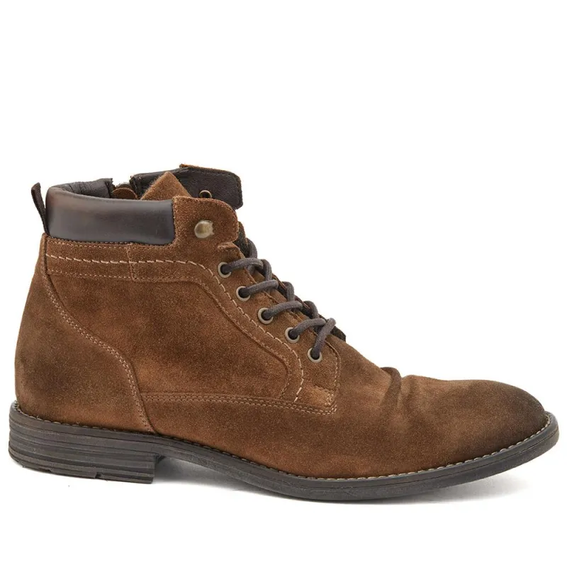 Docklands Leather Lace-Up Boots - DOCKLANDS / 321 008 - Tobacco Suede sold by Jones Bootmaker