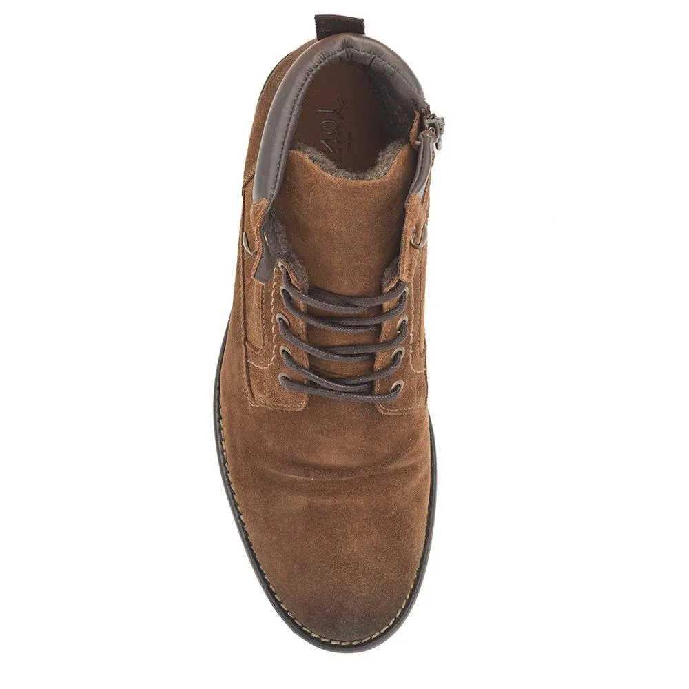 Docklands Leather Lace-Up Boots - DOCKLANDS / 321 008 - Tobacco Suede sold by Jones Bootmaker product image thumbnail 5