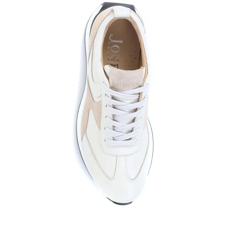 Sebastiene Retro Trainers - SEBASTIENE / 323 166 - Off White sold by Jones Bootmaker product image thumbnail 4