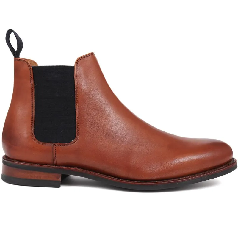 Bayridge Leather Chelsea Boots - BAYRIDGE2 / 324 403 - British Tan sold by Jones Bootmaker