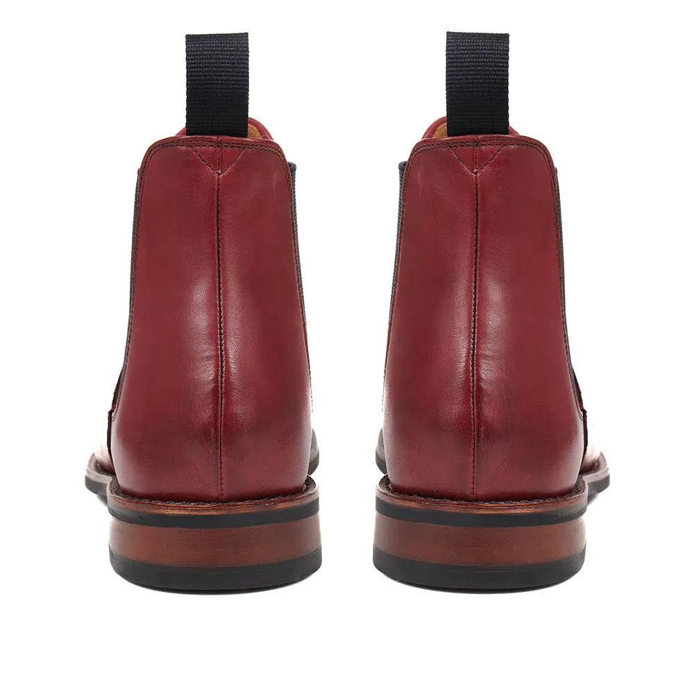 Bayridge Leather Chelsea Boots - BAYRIDGE2 / 324 403 - Burgundy sold by Jones Bootmaker product image thumbnail 3