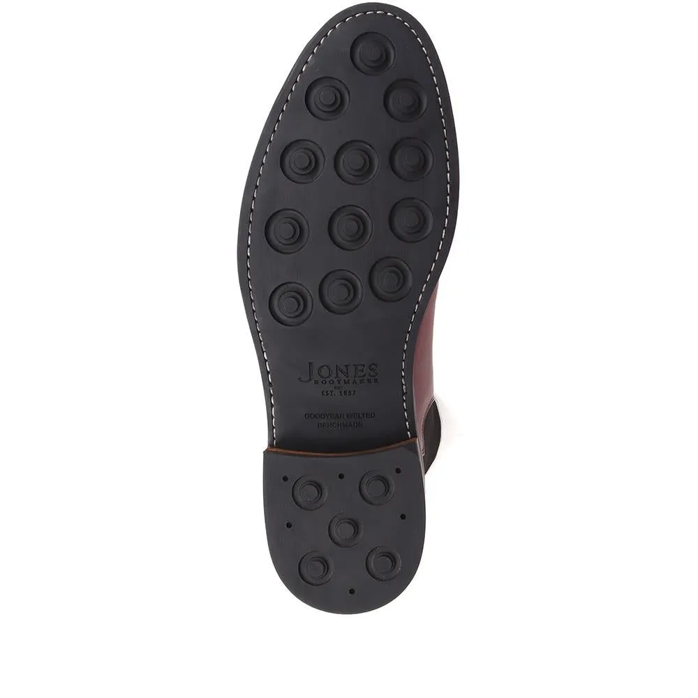 Bayridge Leather Chelsea Boots - BAYRIDGE2 / 324 403 - Burgundy sold by Jones Bootmaker product image thumbnail 4