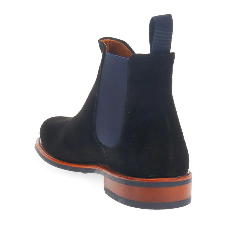 Bayridge Leather Chelsea Boots - BAYRIDGE2 / 324 403 - Black Suede sold by Jones Bootmaker product image thumbnail 3