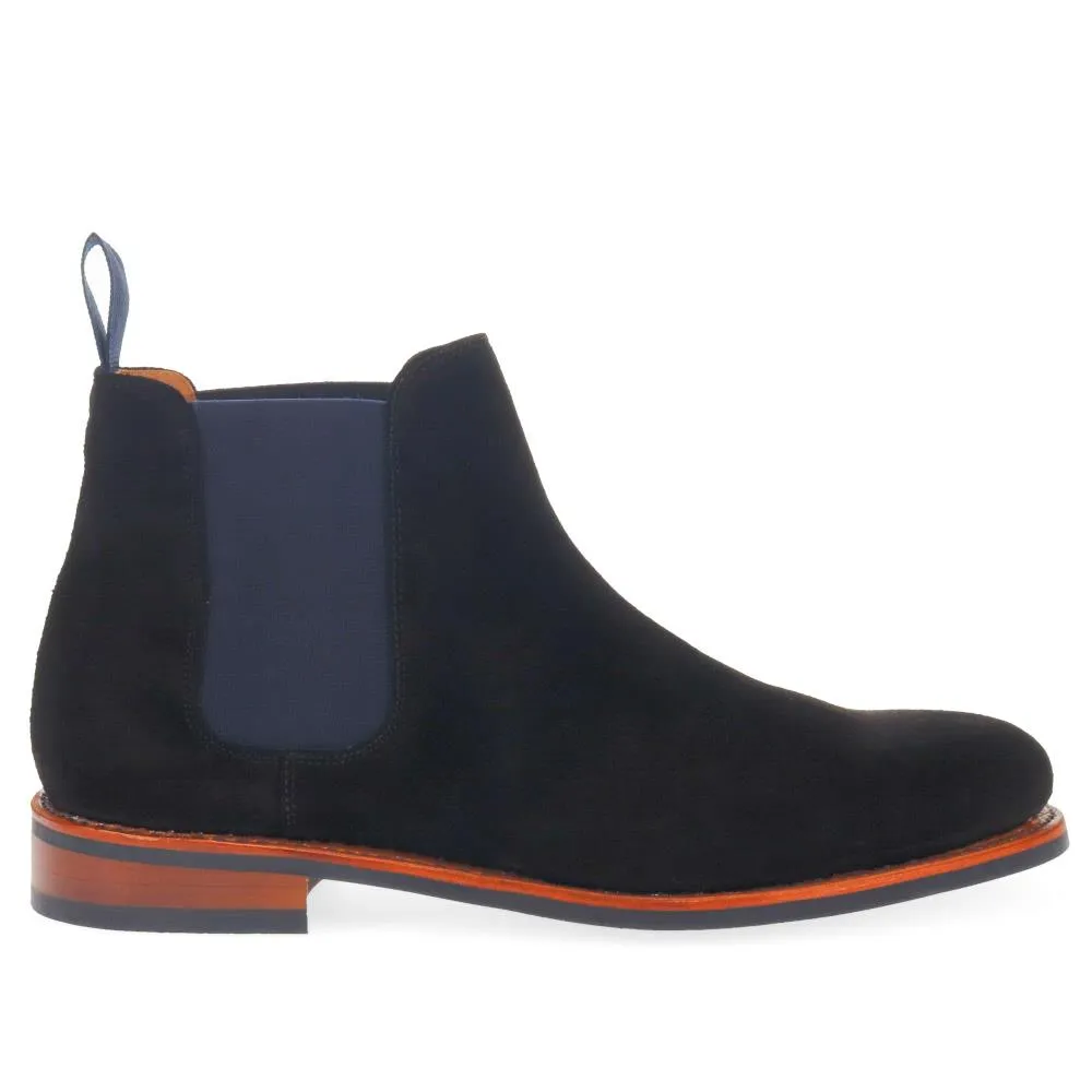 Bayridge Leather Chelsea Boots - BAYRIDGE2 / 324 403 - Black Suede sold by Jones Bootmaker