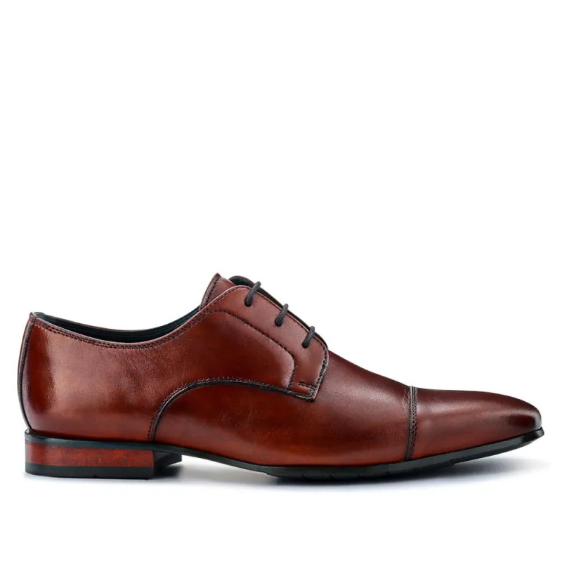 Milligan Smart Leather Lace-Up Shoes - MILLIGAN / 326 804 - Chestnut sold by Jones Bootmaker