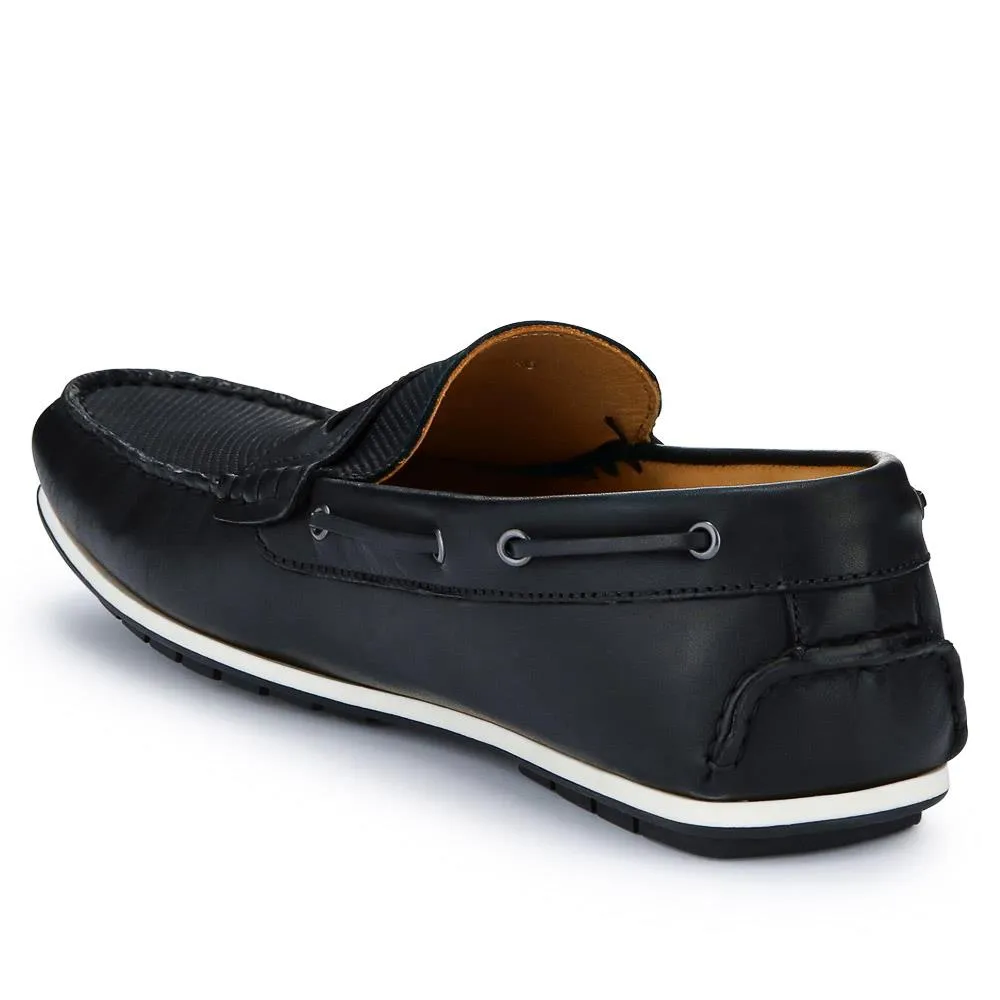 Parks Casual Leather Moccasins - PARKS / 327 313 - Black sold by Jones Bootmaker product image thumbnail 3