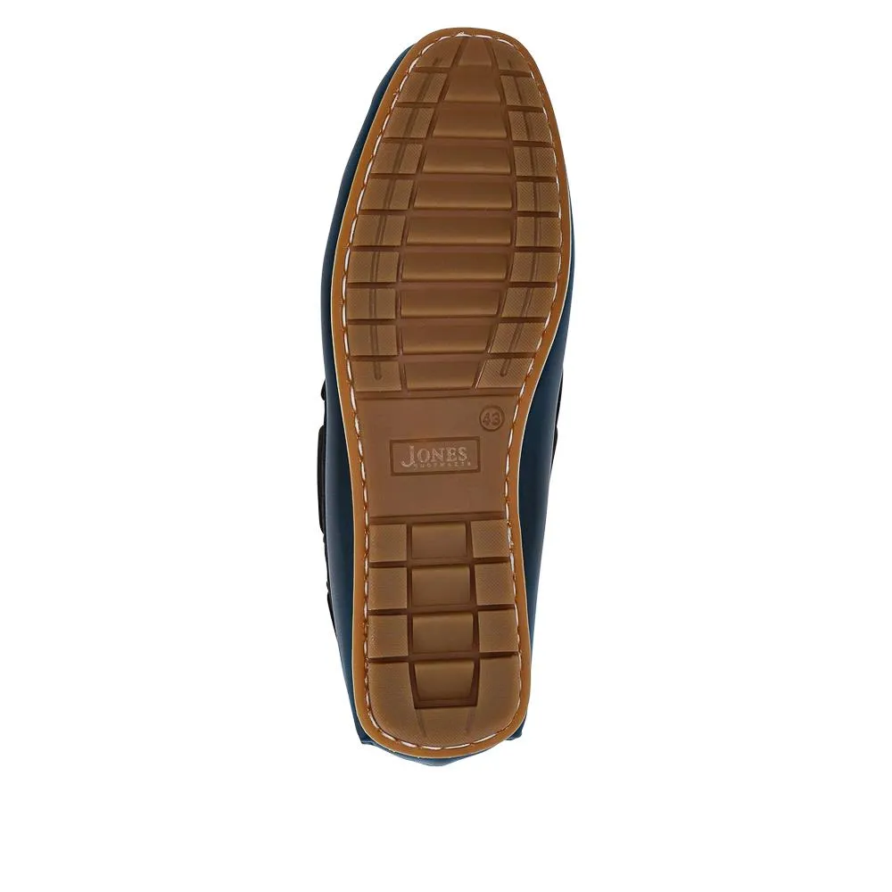 Parks Casual Leather Moccasins - PARKS / 327 313 - Navy sold by Jones Bootmaker product image thumbnail 4