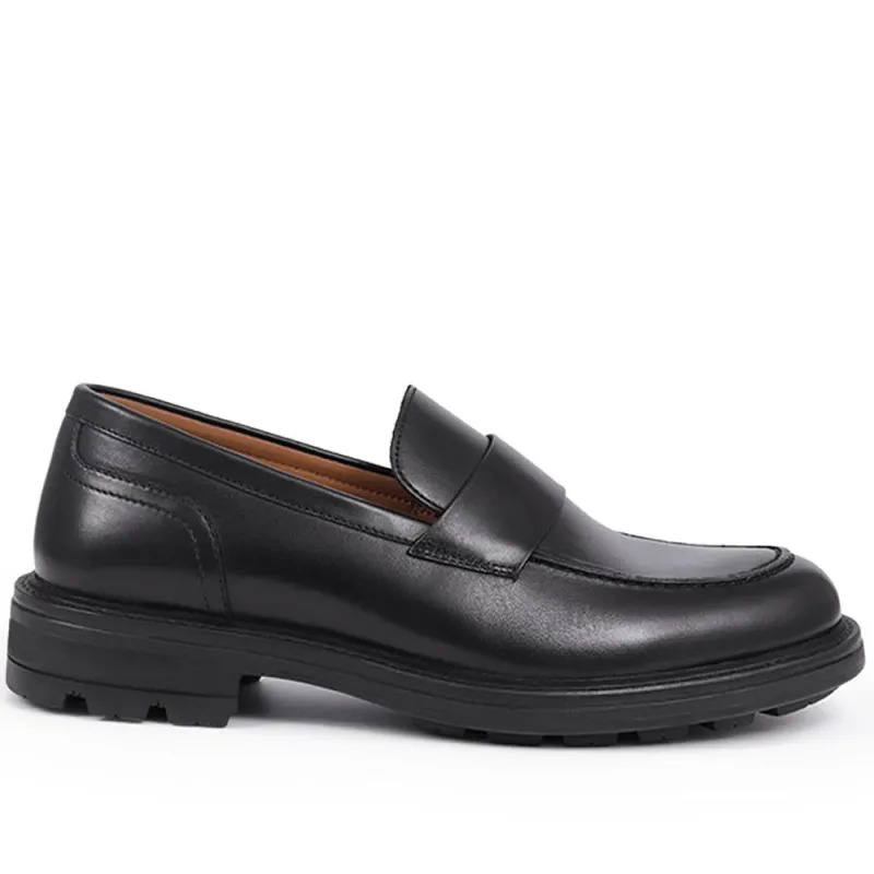 Romeo Leather Loafers  - ROMEO / 325 928 - Black sold by Jones Bootmaker