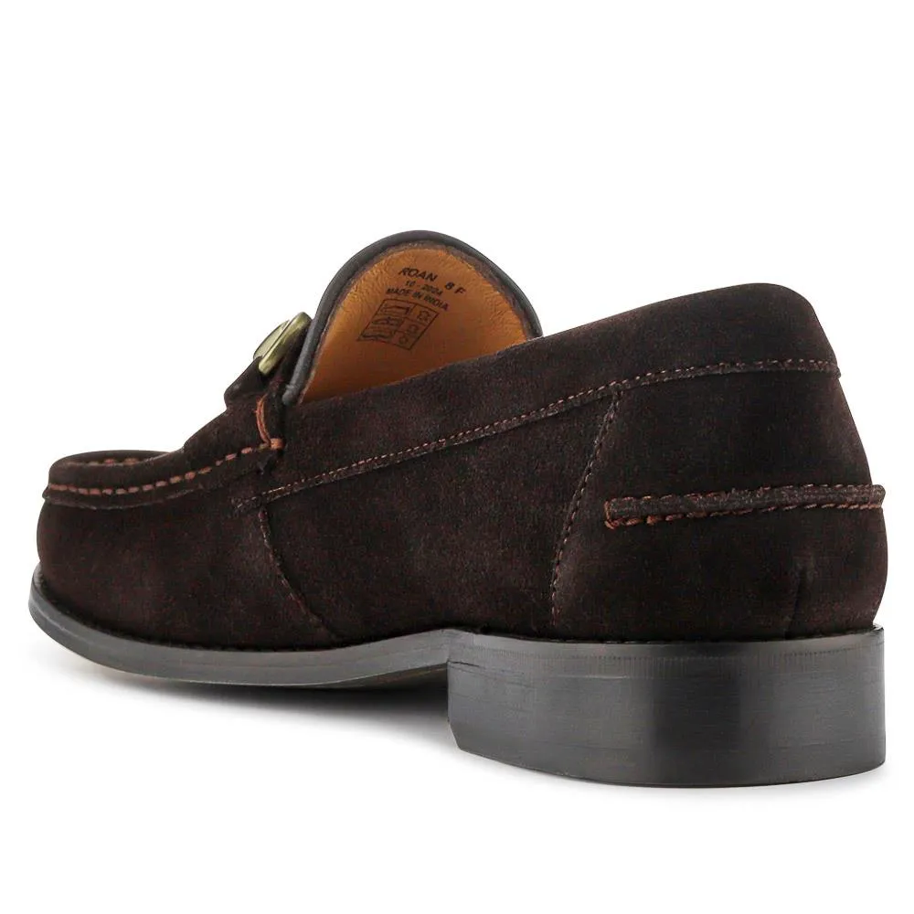 Roan Leather Slip-On Shoes - ROAN / 326 791 - Dark Brown Suede sold by Jones Bootmaker product image thumbnail 4