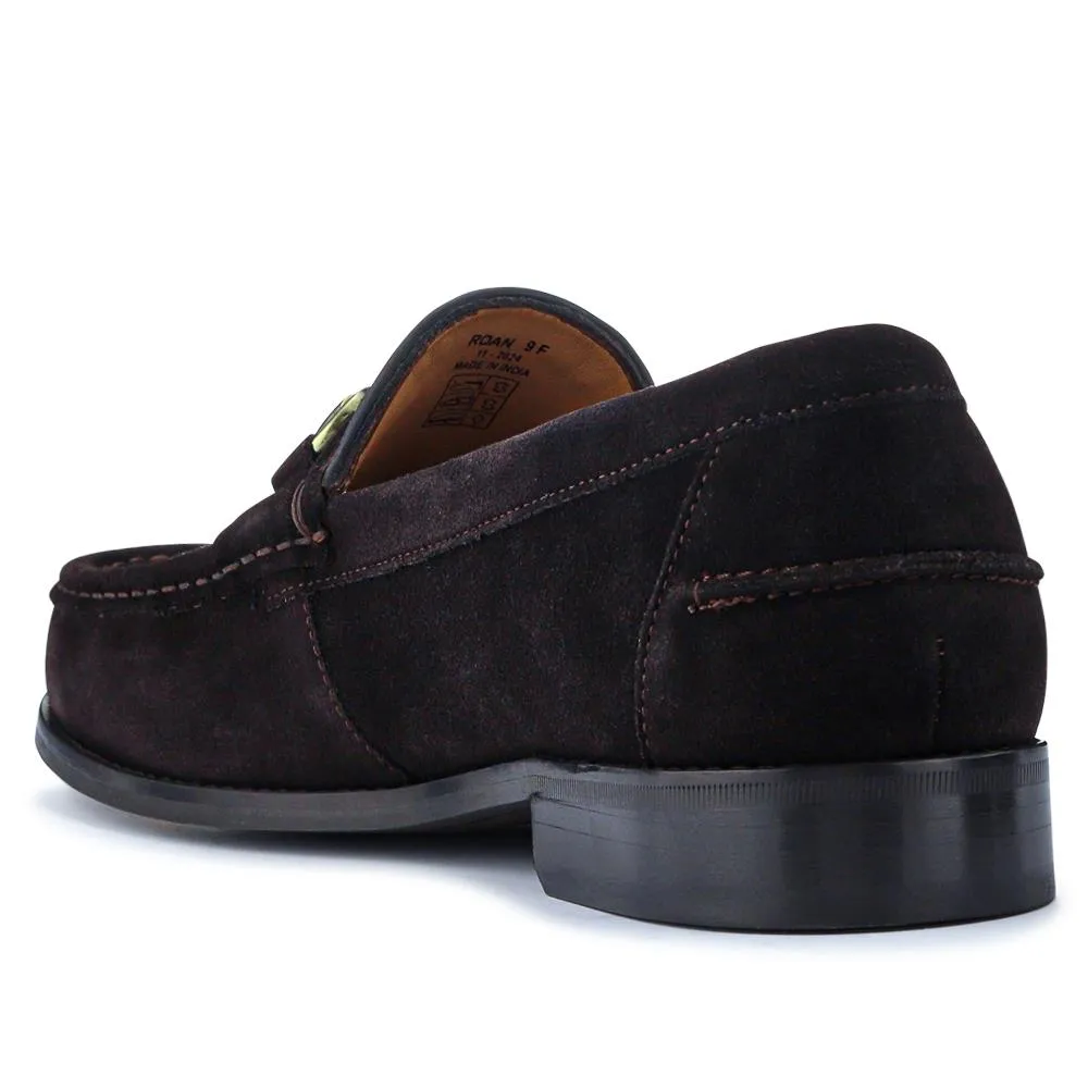 Roan Leather Slip-On Shoes - ROAN / 326 791 - Dark Brown Suede sold by Jones Bootmaker product image thumbnail 5