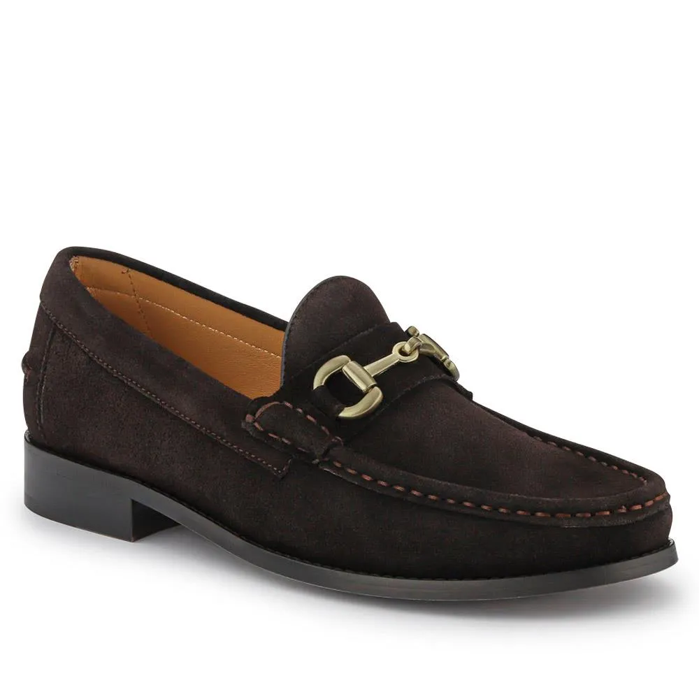 Roan Leather Slip-On Shoes - ROAN / 326 791 - Dark Brown Suede sold by Jones Bootmaker product image thumbnail 2