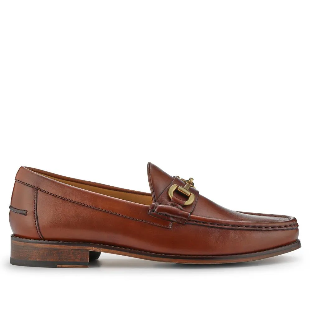 Roan Leather Slip-On Shoes - ROAN / 326 791 - Chestnut sold by Jones Bootmaker