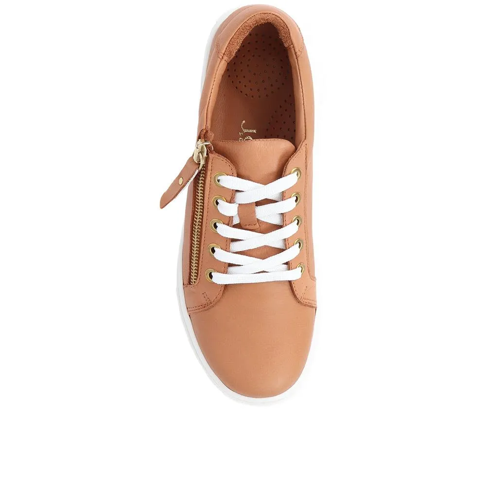 Padova2 Leather Lace-Up Trainers - PADOVA2 / 324 917 - Tan sold by Jones Bootmaker product image thumbnail 5