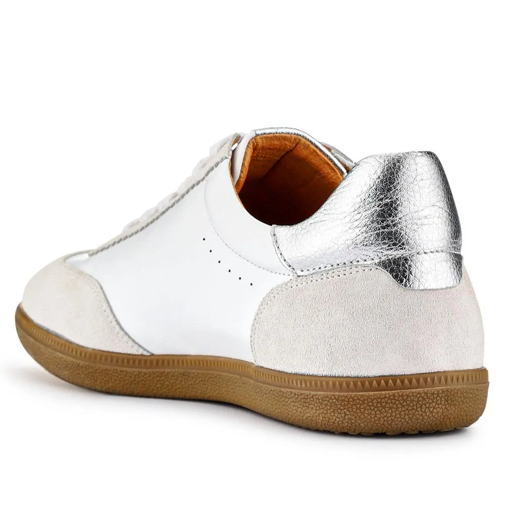 Artea Leather Trainers - ARTEA / 327 146 - White-Silver sold by Jones Bootmaker product image thumbnail 3